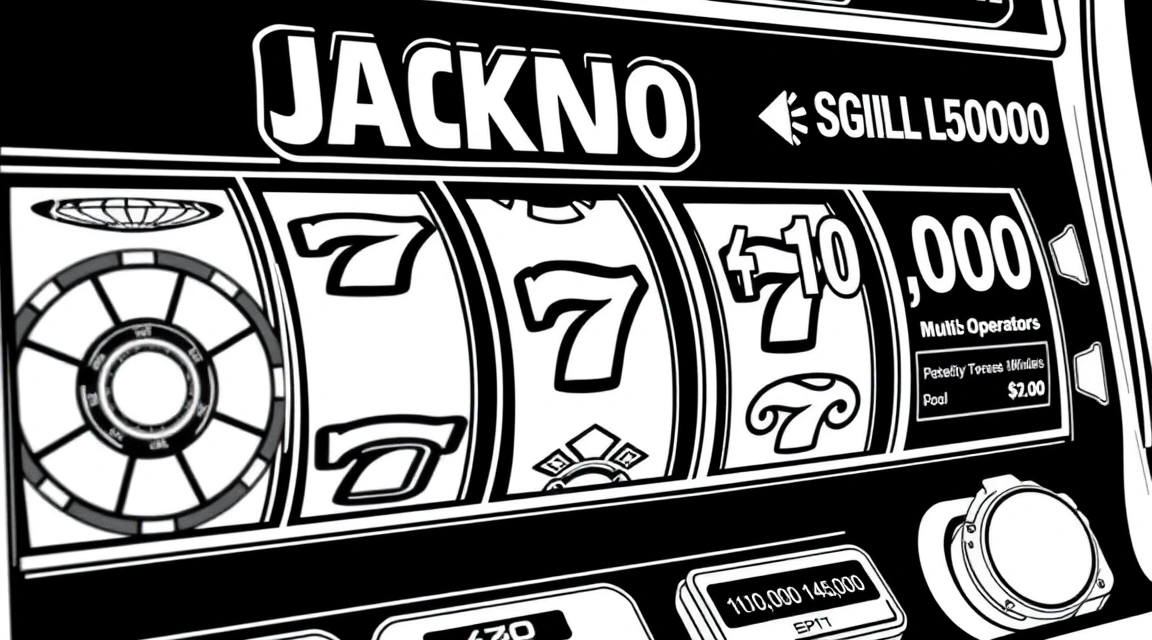 Progressive jackpot slot game interface displaying an ever-climbing prize pool amount in large numbers.